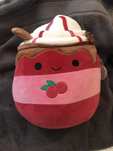 Squishmallow Maude the Cranberry Mocha Plush 12 inch NEW with Tags Latte Coffee - Picture 1 of 2