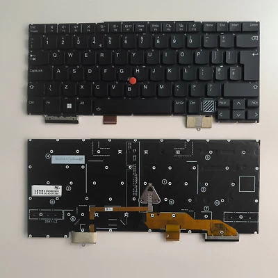Original New US Language For Lenovo Thinkpad X1 2024 Black Backlit Laptop Keyboa - Image 1 of 4
