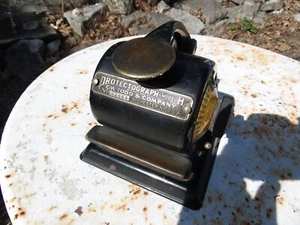 Vintage GW Todd & Co Protectograph Mechanical Check Writer ~ Mode H ~ USA ~ - Picture 1 of 5