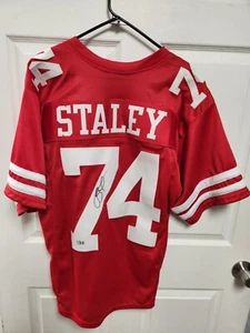 Joe Staley Signed Custom San Francisco 49ers Jersey BAS COA - Picture 1 of 3