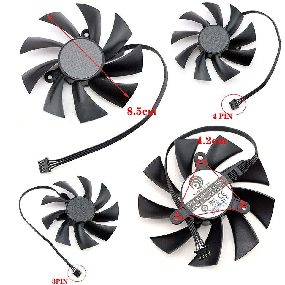 Graphics Card Cooling Fan for GIGABYTE GTX1660ti 1660 1650 SUPER Mini ITX OC Fan - Image 1 of 4