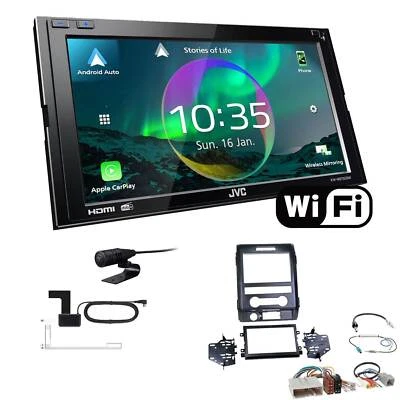 JVC Autoradio WiFi Apple CarPlay Android Auto für Ford F150 ab 2009 schwarz - Bild 1 von 4