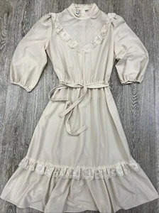 JJDean California Dress 12 Cottagecore Prairie Trad Wife Midi Pioneer Romantic - Picture 1 of 11
