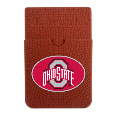 quOhio State Buckeyes Slim Sticker Phone Wallet - NCAA Smart iPhone Card Holder Cover