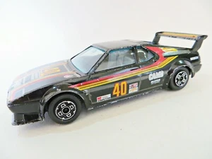 BURAGO 4169 'BMW M1 RACING CAR #40'. BLACK. GOOD. VINTAGE. 1:43. - Picture 1 of 6