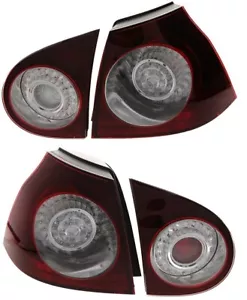 Original LED Rückleuchten SET Für VW Golf 5 V 2003- in Kirschrot Rot / Schwarz - Bild 1 von 2
