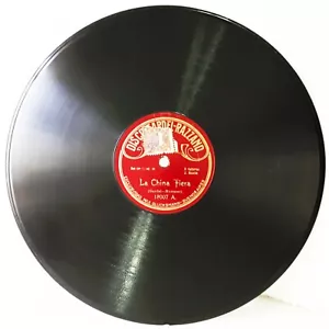 GUITARRA CARLOS GARDEL Odeon 18007 La China Fiera - El Tirador Plateao 1917 78 rpm - Imagen 1 de 2