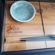 Joyce Chen 55-1106 Bamboo Sushi Board Set 6in by 10-1/2in