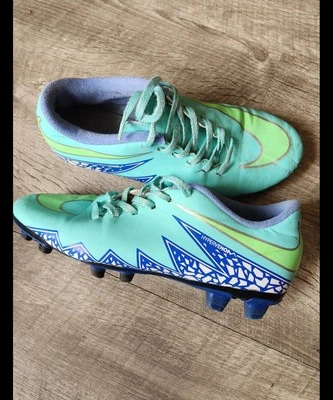 Nike Hypervenom Size 7.5 Womens Green Blue Soccer Cleats 744946-334  - Image 1 of 4