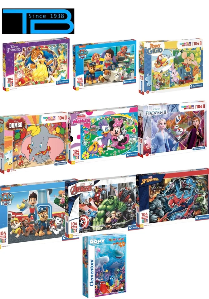 Maxi PUZZLE PER BAMBINI 104PZ CLEMENTONI - Immagine 1 di 1