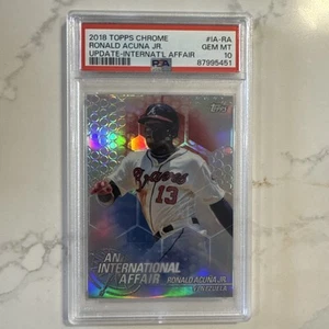 2018 Topps Chrome Update International Affair Ronald Acuna Jr #IARA PSA 10 RC B2 - Picture 1 of 2