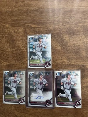 2022 Bowman - Chrome Prospect Autographs Luke Waddell #CPA-LW (AU, RC)+ALL4 - Image 1 of 2