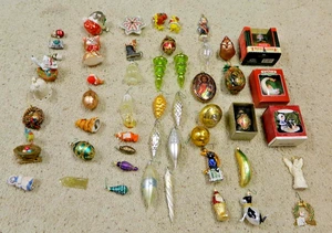 Vintage Weihnachten Merkur Glas Ornament 50+ viele verschiedene - Bild 1 von 12