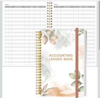 Accounting Ledger Book A5 for Bookkeeping, Businesses & Personal -Self employed  - Image 1 of 4