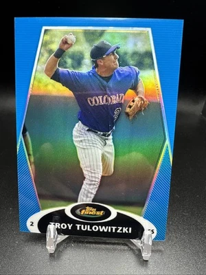 2008 Finest Refractors Blue #13 Troy Tulowitzki /299 - Image 1 of 2