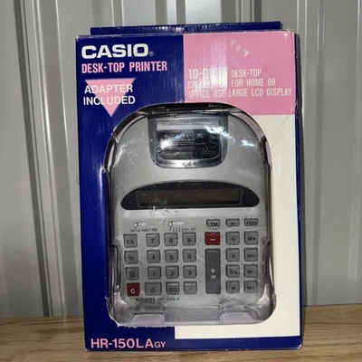 Casio HR-150LAgy Desk Top Printer 10-Digit Calculator Large LCD Display Complete - Image 1 of 3