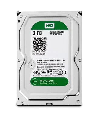 Western Digital Gree 3TB WD30EZRX SATA III 64MB 3.5'' - 9781 Stunden - 47 Starts - Bild 1 von 4