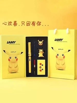 LAMY Pikachu Pluma Estilográfica Safari Set Especial Pokemon Edición Limitada Nuevo Foto 1 de 4