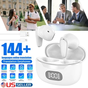 144+ Languages Bluetooth Translator Earbuds Real Time Online/Offline Translation - Picture 1 of 14