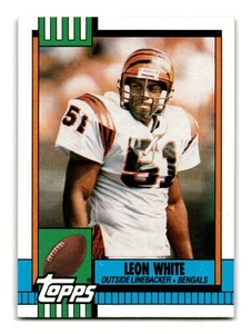 Leon White 1990 Topps #267b Cincinnati Bengals Mint - Picture 1 of 2