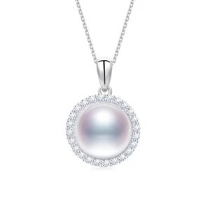Freshwater Pearl Pendant Necklace 4A+ 12-13mm Elegant Jewelry Gift for Wife M... - Picture 1 of 8