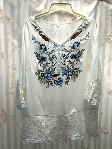 Blusa floral holandesa para mujer - talla XL - Imagen 1 de 6