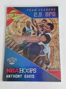 2015-16 Panini NBA Hoops Anthony Davis Team Leaders */99 Artist Proof Holo #24 - Imagen 1 de 2