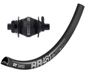 HANDBUILT dynamo wheel SP PL-7 CL disc hub / DT Swiss RR481 / Sapim Race NEW! - Picture 1 of 3