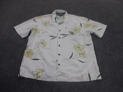 Camisa De Colección Quiksilver Adulto XL Floral Skate Boarding Y2K Hawaiana Relajada Hombres Foto 1 de 4