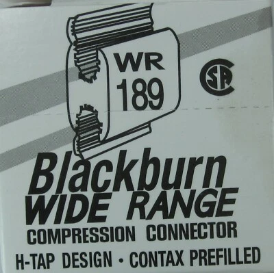 Blackburn WR189 #2 H Tap Aluminum Compression Connector Box of (25) - Image 1 of 3