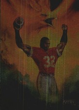 1994 Playoff Julie Bell Art Football Card #2 Marcus Allen