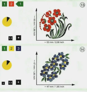 Streublumen # 28 Pfaff Creative Fantasy Stickkarte 7550...2140 GETESTET - Bild 1 von 12