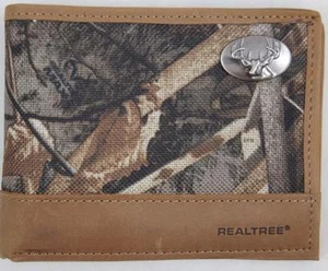 ZEP-PRO  Buck DEER Realtree MAX 5 camo mens Bifold Wallet billfold passport - Picture 1 of 7