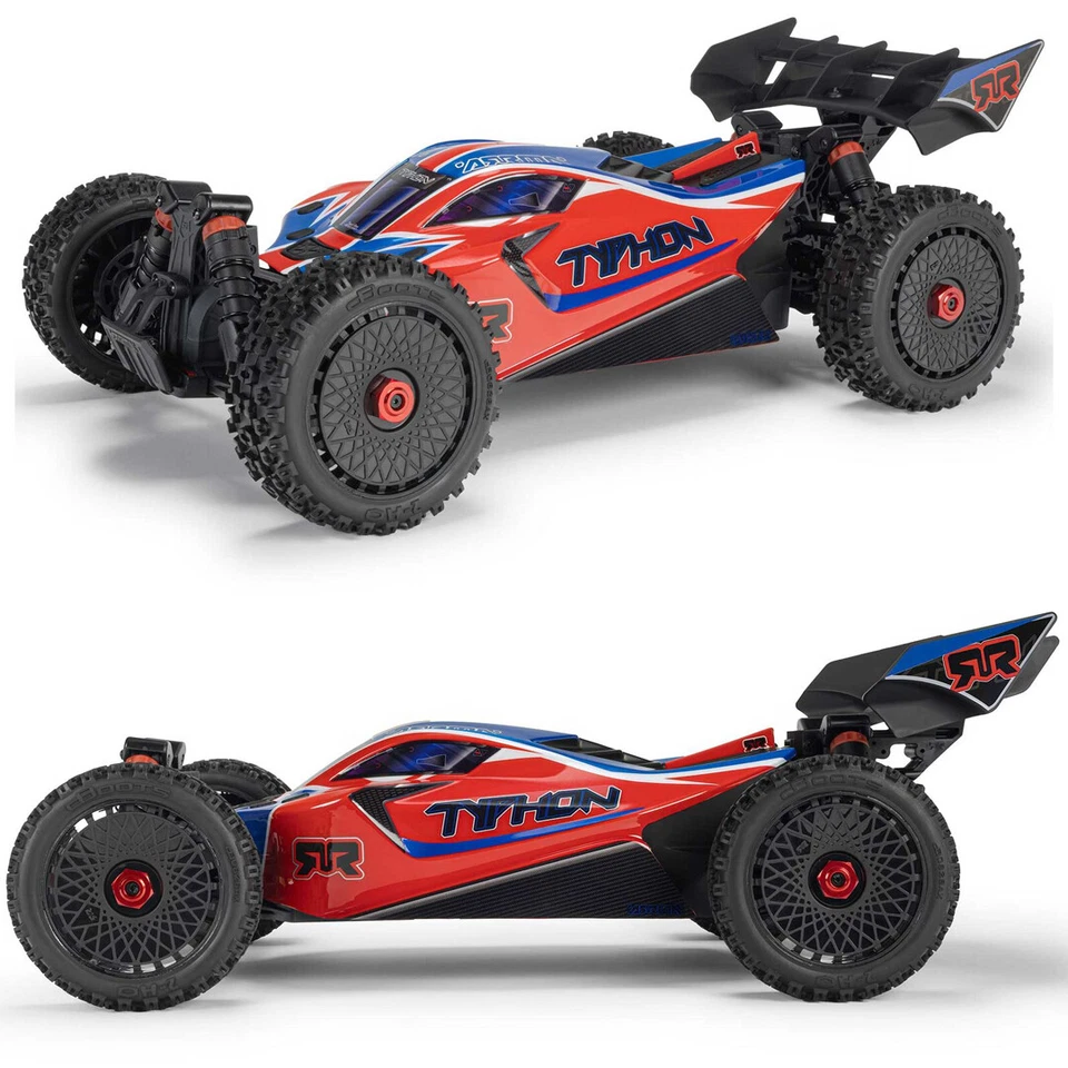 ARRMA ARA4206V4T3 - Typhon 4X4 665 MEGA 1/8 Buggy RTR Red