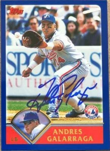 Andres Galarraga Autographed 2003 Topps #27 - Picture 1 of 1