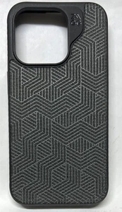 ZAGG London Snap Stylish Fabric MagSafe Case for iPhone 15 Pro - Black - Picture 1 of 3