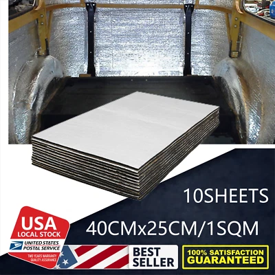 New 16''X10''10Sheets FOR 2006-2022 Ford F-350 Super Duty Sound Deadener Mat 7MM - Image 1 of 4