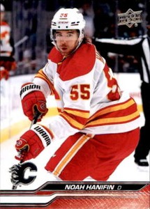 2023-24 Upper Deck Series 1 #28 Noah Hanifin Calgary Flames