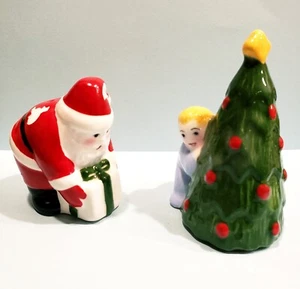 Albero di Natale Argilla Arte Filippine Vintage Sale Pepe Shaker RARO Babbo Natale, Ragazzo - Foto 1 di 7