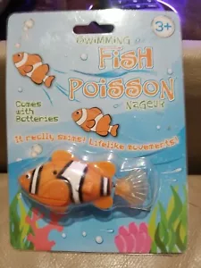 Nuevo Pez Piscis Nadador Vivo Payaso Robot Pez con Baterías ENVÍO GRATUITO - Imagen 1 de 2
