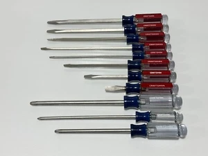 NOS Craftsman USA WF 11pc Phillips & Flat Slotted Screwdriver Set, New-Old-Stock - Picture 1 of 11