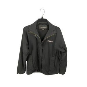 Yamaha Weatherproof Black Lightweight Jacket Men's S Nylon Blend Zip Pockets - Picture 1 of 9