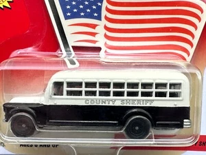 Johnny Lightning American Heroes 1956 Chevy Bus--County Sheriff, 1:64, NIB - Picture 1 of 13