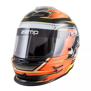 Zamp RZ-42Y Youth Snell CMR2016 Helmet Org/Yel 54cm - Picture 1 of 1