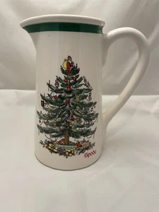 Spode Christmas Tree 7.5" Pitcher Carafe Teleflora Juice Water Christmas *752 - Picture 1 of 7