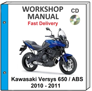 KAWASAKI VERSYS 650 / 650 ABS 2010 2011 2012 SERVICE REPAIR SHOP MANUAL - Picture 1 of 1