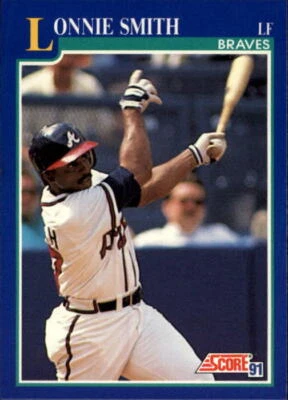 1991 Score #543 Lonnie Smith - NM - Image 1 of 2
