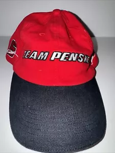 Team Penske NASCAR rot schwarz Baumwolle #6 #3 Signatur verstellbar Indy Cap Mütze - Bild 1 von 9