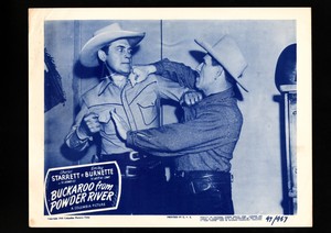 BUCKAROO FROM POWDER RIVER-1948-LOBBY CARD-FN-WESTERN-CHARLES STARRETT FN