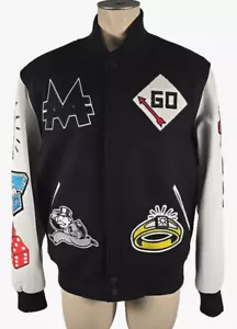Hasbro Herren MONOPOLY Kunstleder Lettermen Style Jacke Gr. Large - Bild 1 von 6